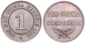 Deutsch-Neuguinea. 
1 Neu-Guinea-Pfennig 1894 A. Jaeger&nbsp;701. . 

f.vz