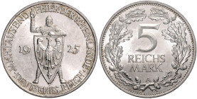 5 Reichsmark 1925 A Zur Jahrtausendfeier der Rheinlande. Jaeger&nbsp;322. . 

vz-st