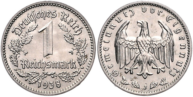 1 Reichsmark 1938 J. Jaeger&nbsp;354. . 

vz
