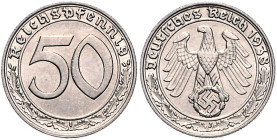 50 Reichspfennig 1938 J. Jaeger&nbsp;365. . 

vz+
