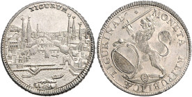 Schweiz-Zürich, Stadt. 
1/2 Taler 1751. Divo/Tobler&nbsp;436s, HMZ&nbsp;1164. . 

vz+/vz-st