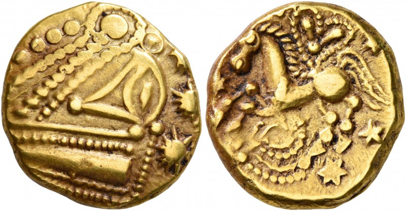 CELTIC, Northeast Gaul. Remi. Late 2nd to mid 1st century BC. Stater (Gold, 16 m...