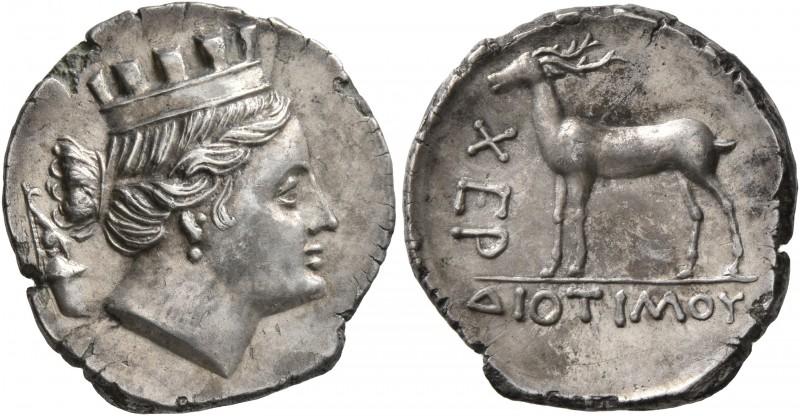 TAURIC CHERSONESOS. Chersonesos. Circa 110-90 BC. Drachm (Subaeratus, 19 mm, 3.5...