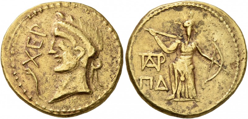 TAURIC CHERSONESOS. Chersonesos. Stater (Gold, 19 mm, 7.78 g, 1 h), CY 84 = 60 A...