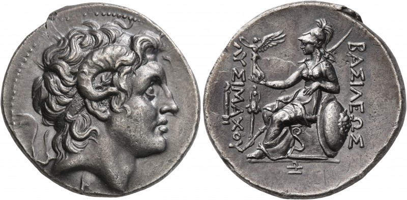 KINGS OF THRACE. Lysimachos, 305-281 BC. Tetradrachm (Silver, 30 mm, 16.66 g, 1 ...