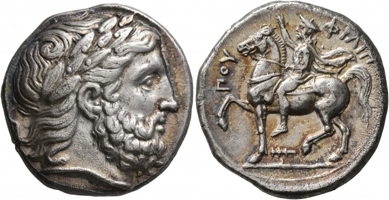KINGS OF MACEDON. Philip II, 359-336 BC. Tetradrachm (Silver, 25 mm, 14.07 g, 6 ...