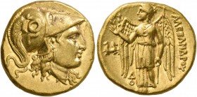 KINGS OF MACEDON. Alexander III ‘the Great’, 336-323 BC. Stater (Gold, 18 mm, 8.57 g, 3 h), Lampsakos, struck under Kalas or Demarchos, circa 328/5-32...