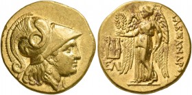 KINGS OF MACEDON. Alexander III ‘the Great’, 336-323 BC. Stater (Gold, 18 mm, 8.57 g, 12 h), 'Kolophon', struck under Antigonos Monophthalmos, circa 3...