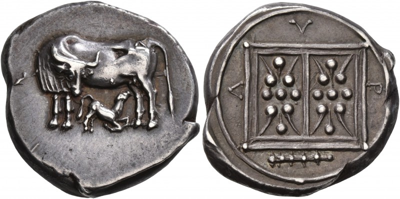 ILLYRIA. Dyrrhachion. Circa 450-350 BC. Stater (Silver, 21 mm, 10.89 g, 6 h). Co...