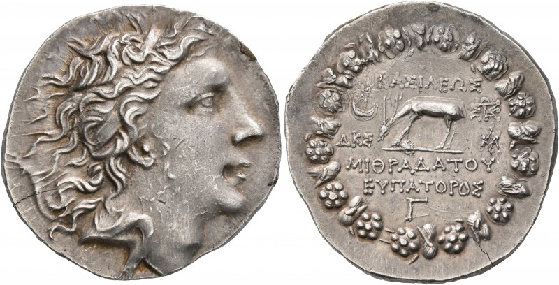 KINGS OF PONTOS. Mithradates VI Eupator, circa 120-63 BC. Tetradrachm (Silver, 3...