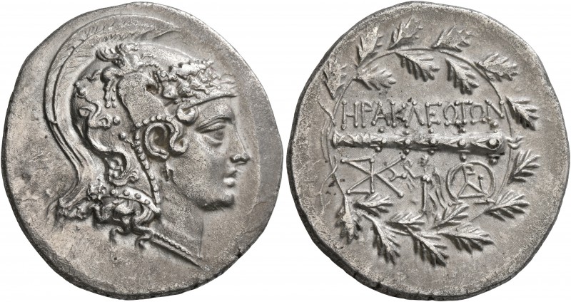 IONIA. Herakleia ad Latmon. Circa 140-135 BC. Tetradrachm (Silver, 31 mm, 16.82 ...