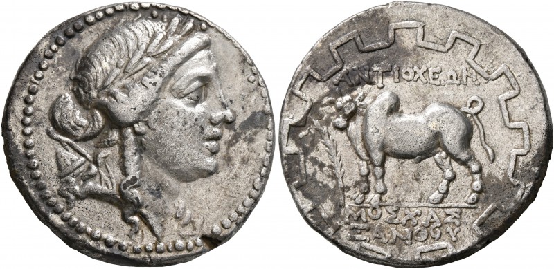 CARIA. Antioch ad Maeandrum. Circa 168/150-133 BC. Tetradrachm (Silver, 26 mm, 1...