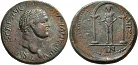 PAPHLAGONIA. Sinope. Titus , as Caesar, 69-79. Diassarion (Bronze, 26 mm, 11.57 g, 6 h), CY 118 = 72/3. T•CAESAR•IMP•VESPASIAN•PO NT •TR•P• Laureate h...