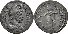 PHRYGIA. Prymnessus. Pseudo-autonomous issue . Assarion (Orichalcum, 22 mm, 5.61 g, 7 h), time of Gallienus, 253-268. MIΔAC BACIΛЄYC Draped and cuiras...