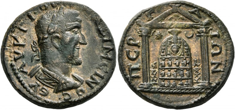 PAMPHYLIA. Perge. Maximinus I , 235-238. Diassarion (Orichalcum, 25 mm, 11.49 g,...
