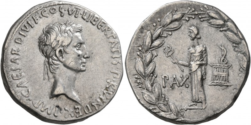 Octavian, 44-27 BC. Cistophorus (Silver, 25 mm, 11.94 g, 1 h), Ephesus, 28 BC. I...