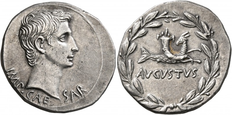 Augustus, 27 BC-AD 14. Cistophorus (Silver, 26 mm, 11.96 g, 1 h), Ephesus, circa...