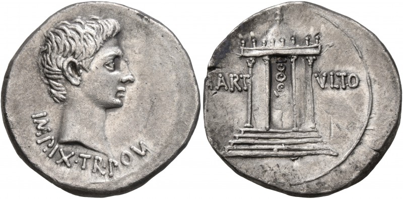 Augustus, 27 BC-AD 14. Cistophorus (Silver, 25 mm, 11.90 g, 1 h), Pergamum, circ...