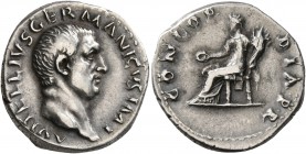 Vitellius, 69. Denarius (Silver, 19 mm, 3.52 g, 7 h), Rome, late April-20 December 69. A VITELLIVS GERMANICVS IMP Bare head of Vitellius to right. Rev...