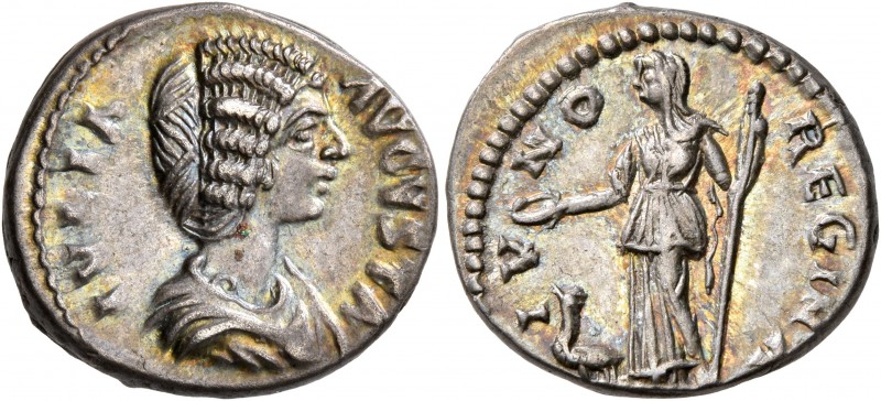 Julia Domna, Augusta, 193-217. Denarius (Silver, 18 mm, 3.78 g, 6 h), Laodicea, ...