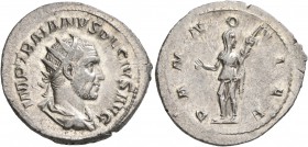 Trajan Decius, 249-251. Antoninianus (Silver, 23 mm, 4.30 g, 7 h), Rome, 249. IMP TRAIANVS DECIVS AVG Laureate, draped and cuirassed bust of Trajan De...