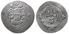 SASANIAN KINGS, Khosrau II, 591-628 AD. AR Drachm.