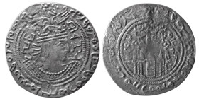 HUNNIC TRIBES, Western Turks. Sandan. After 688 AD. Billon Drachm