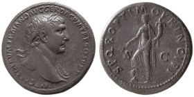 ROMAN EMPIRE, Trajan, 98-117 AD. AE Sestertius.