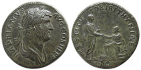 ROMAN EMPIRE, Hadrian, 117-138 AD. AE Sestertius.
