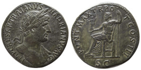 ROMAN EMPIRE, Hadrian, 117-138 AD. AE Sestertius.