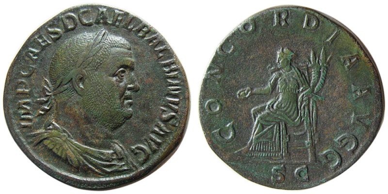 ROMAN EMPIRE; Balbinus, 238 AD. AE Sestertius (18.90 gm; 30 mm). Rome, circa Apr...