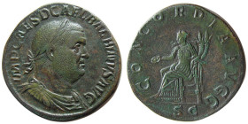 ROMAN EMPIRE, Balbinus, 238 AD. AE Sestertius. Rare.