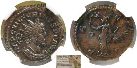 ROMANO-GALLIC EMPIRE, Victorinus, BI Double Denarius. NGC-VF.