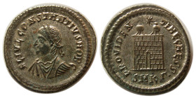 ROMAN EMPIRE, Constantine II. 337-361 AD. Silvered Follis. Scarce.