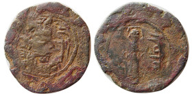 ARAB-SASANIAN, Gyselen Type 88, Æ Pashiz. RRR.