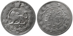 PERSIA, Qajar Dynasty. Muzzafar al din Shah. AR 2000 Dinar
