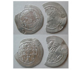 Group Lot of 2 HUNNIC TRIBES, 790-810 AD, AR Drachms.