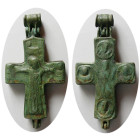 BYZANTINE EMPIRE, Circa 9th-10th. Century. Double sided Bronze Cross.