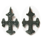 BYZANTINE EMPIRE, Circa 9th-10th. Century. Bronze Cross.