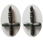 BYZANTINE EMPIRE, Circa 9th-10th. Century. Bronze Cross.