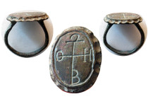 BYZANTINE EMPIRE. Ca. 8th.-10th. Century AD. Bronze Ring