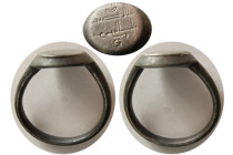 ISLAMIC DYNASTS. Circa 7th-8th. Century AD. Silver Ring