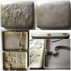 ANTIQUE. Russian hallmarked Silver Cigarette Box.