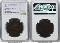 Magdalen Island. Republic Penny Token 1815 VG8 Brown NGC, Birmingham mint, KM-TN1, LC-1. Quite pleasing for the grade; admitting honest, even wear fro...
