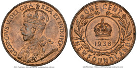 Newfoundland. George V Cent 1936 MS65 Red and Brown NGC, Royal Canadian mint, KM16. Final date of type. HID09801242017 © 2022 Heritage Auctions | All ...