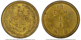 Hudson's Bay Company 1/4 "NB" Made-Beaver Token ND (c. 1857) MS62 PCGS, BR-928. The Hudson's Bay Company tokens were only struck about 1857, and recal...