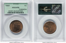 Victoria Cent 1897 MS64 Red and Brown PCGS, London mint, KM7. A lovely Choice Mint State example with satisfyingly lustrous fields and ample remaining...