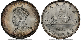 George V Dollar 1935 MS65 NGC, Royal Canadian mint, KM30. An impressive satin-cloaked Gem. HID09801242017 © 2022 Heritage Auctions | All Rights Reserv...