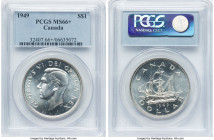 George VI Dollar 1949 MS66+ PCGS, Royal Canadian mint, KM47. Newfoundland commemorative type. HID09801242017 © 2022 Heritage Auctions | All Rights Res...