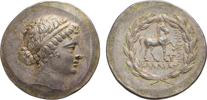 MONETE GRECHE. AEOLIS. KYME (CIRCA 145-143 A.C.). TETRADRACMA


Argento, 16,7...